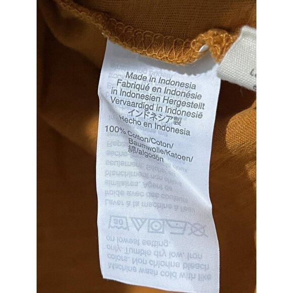 Madewell Size Medium Cropped V Neck Pocket Tee Retail Brown  Cotton - Picture 7 of 8